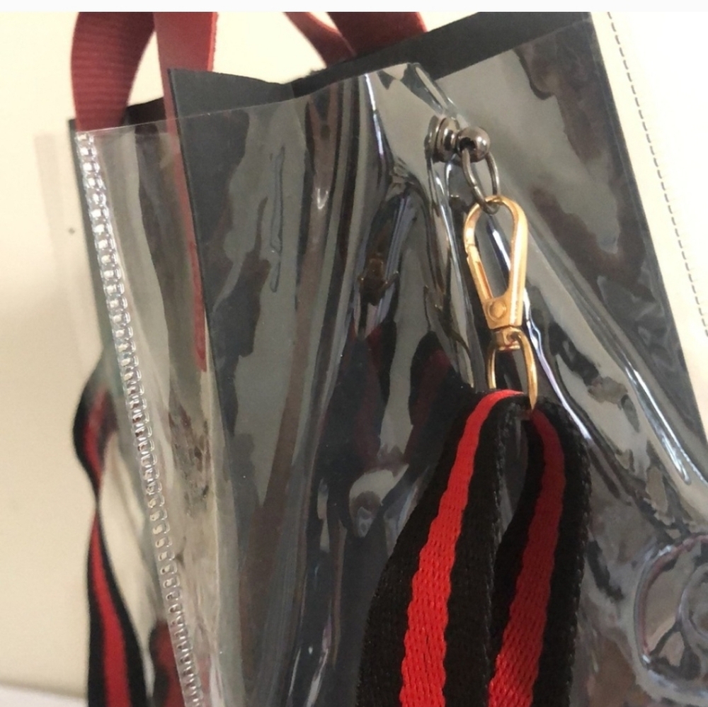 Gucci Shopping Bag Tote with PVC Cover - Picture 2 of 7